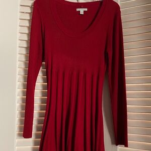 New Dana Buchman Sweater Dress-Red size Large